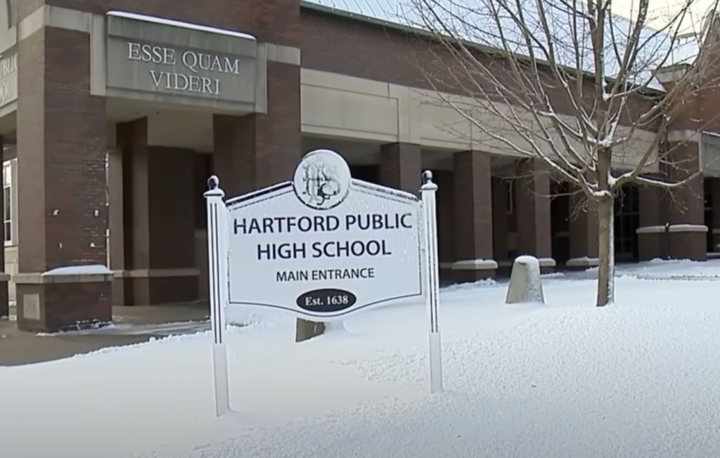 hartford high school exterior